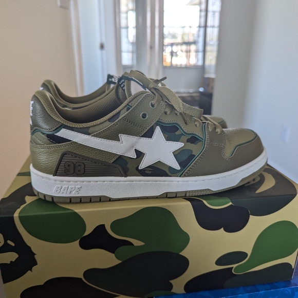 Bape Other - Bape Sk8 Sta Olive Drab Green Camo